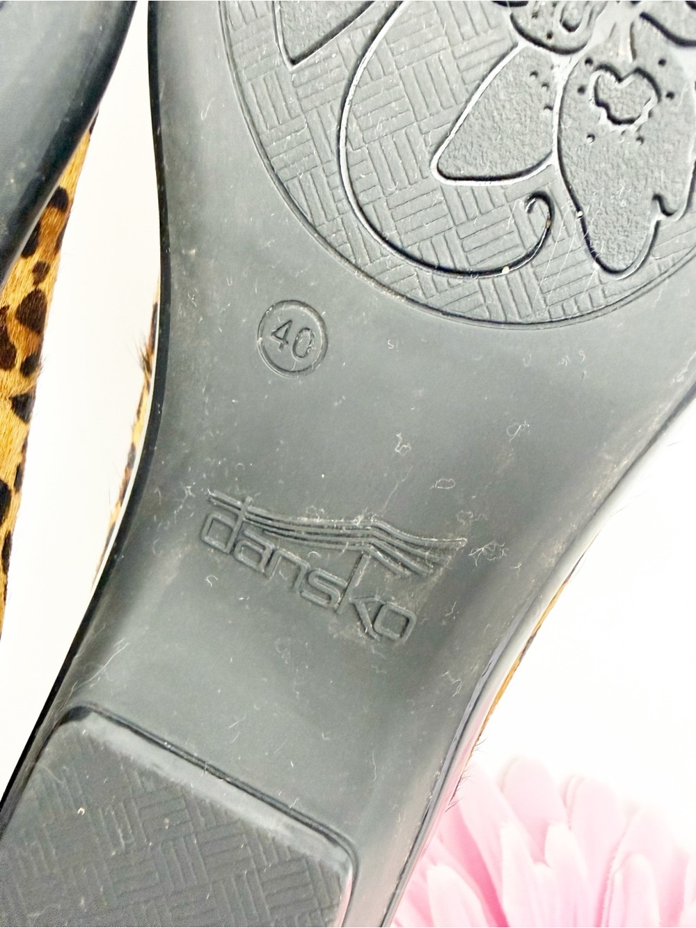 Dansko Olivia Leopard Animal Calf Pony Hair Loafers Tan Brown Black Comfort - Picture 12 of 14